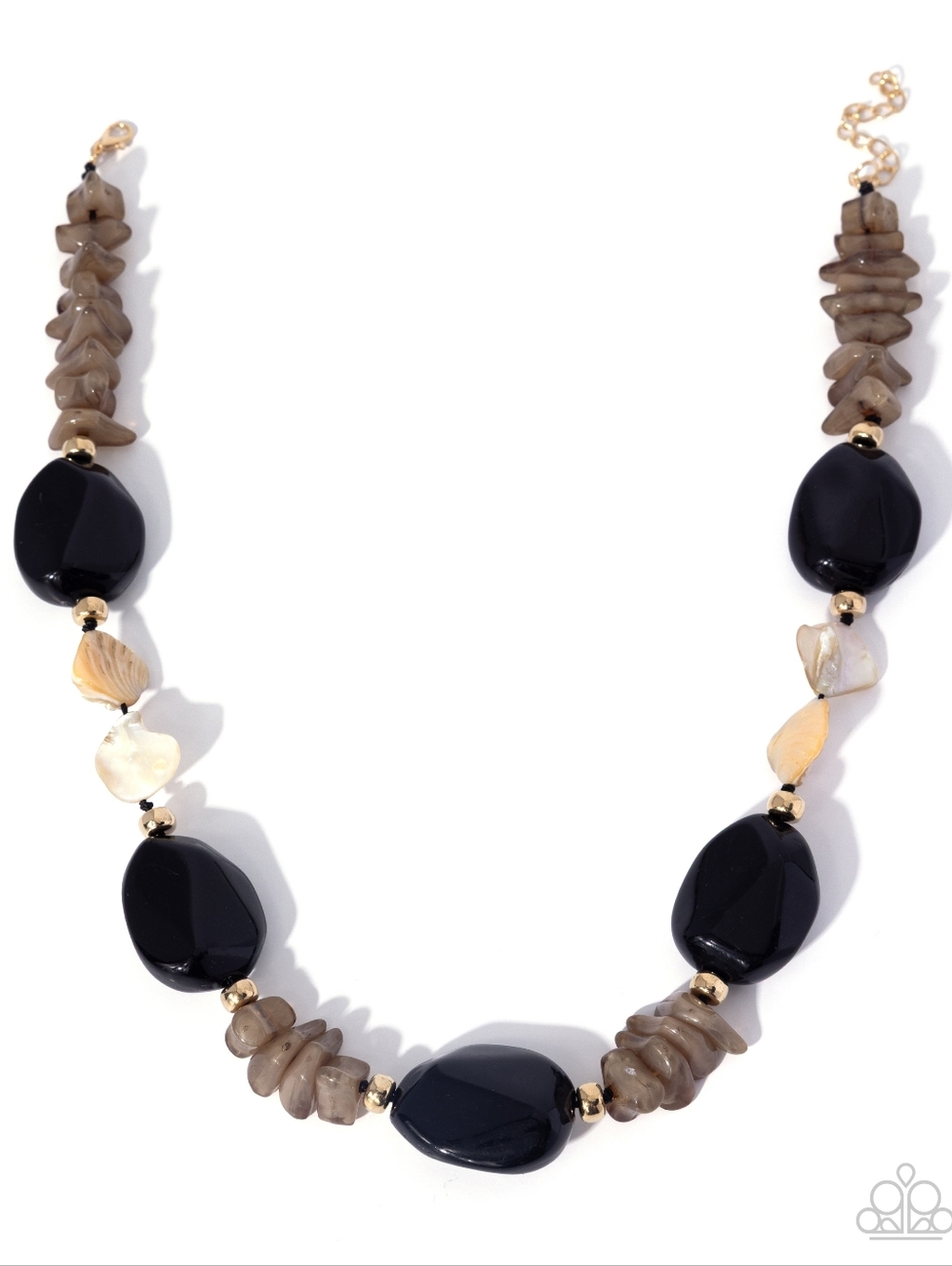 2/$10 Paparazzi Coastal Cha Cha - Black Necklace